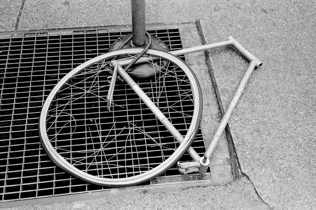 Bicycle remains, New York, 1983