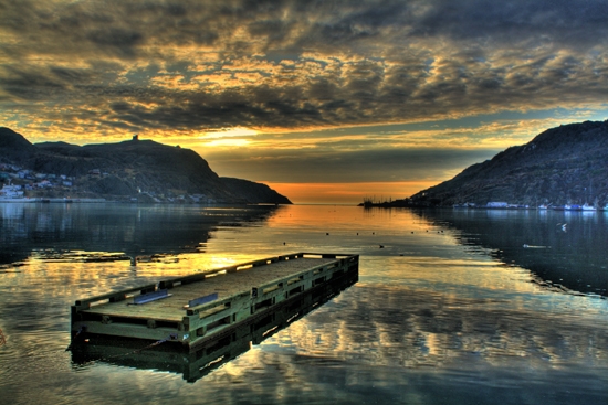 Sunrise in the harbour