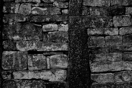 Wall detail, Heptonstall, Yorkshire. Photo by Fred Shively.
